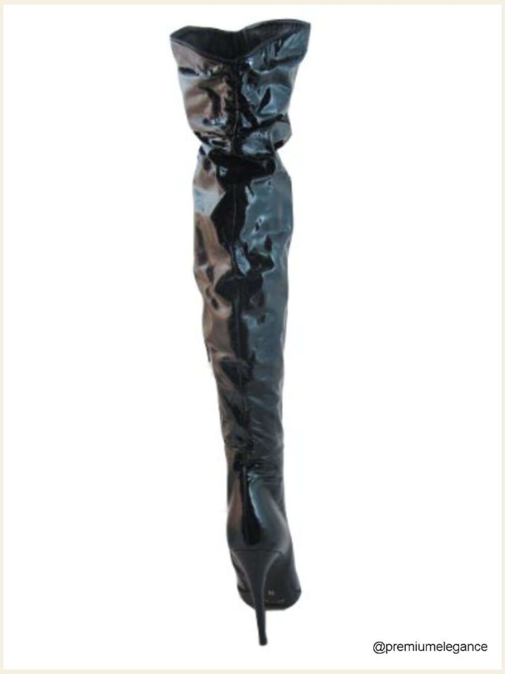 Genuine Italian Leather Over The Knee High Heel Dressy Boots - Picture 6 of 6